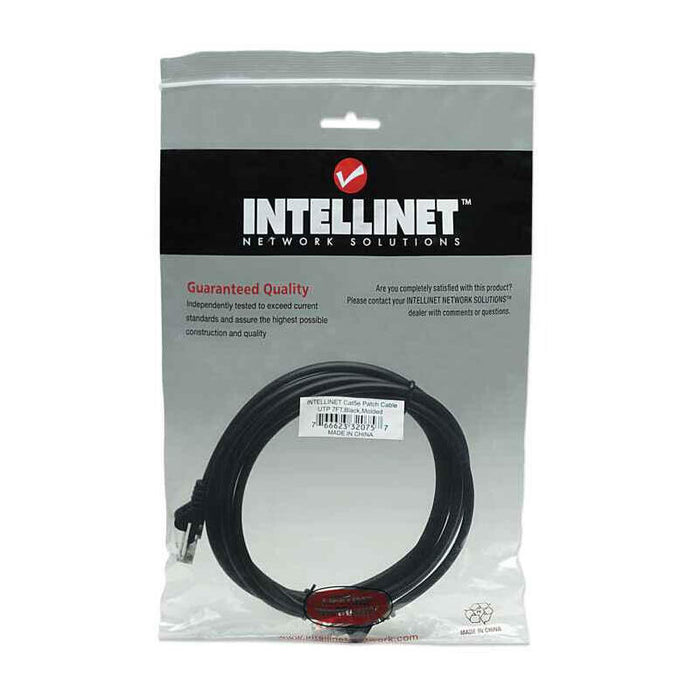 Intellinet 2m Cat5e Cable De Red Negro U/Utp (Utp)
