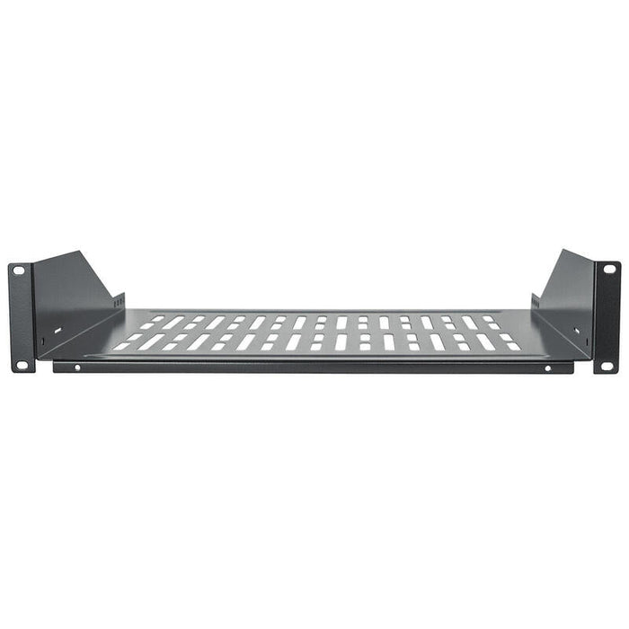 Intellinet 710954, Bandeja Metálico Para Rack, Negro, 15 Kg, 2u, 48,3 Cm (19"), 482 Mm