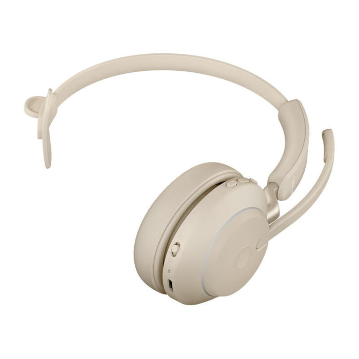 Auriculares Jabra Evolve2 65 Inalámbrico Diadema Oficina/Centro De Llamadas Usb Tipo C Bluetooth Beige
