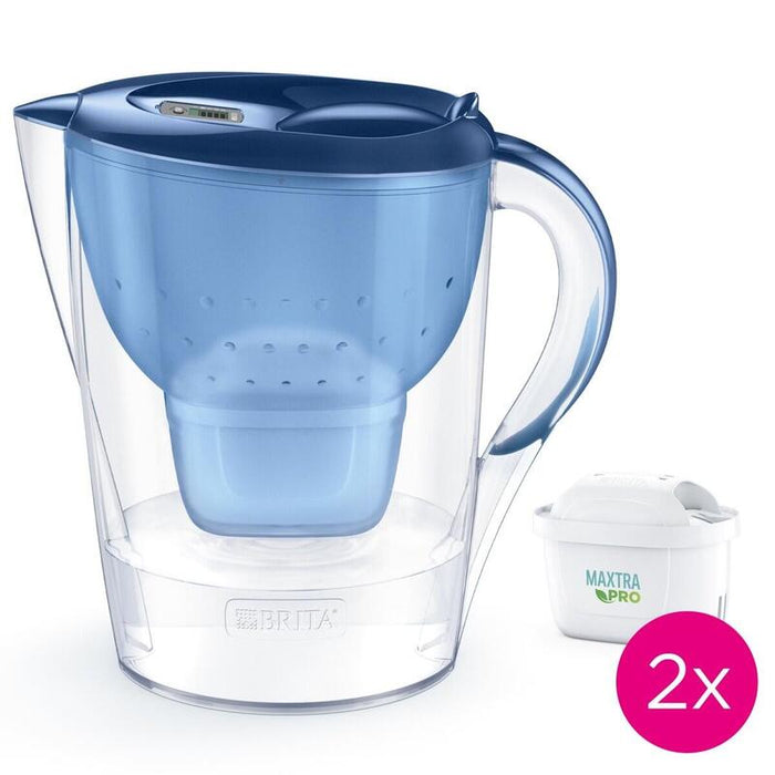 Jarra Con Filtro  3.5l Marella Xl + 2 Wklady Filtrujace Maxtra Pro Pure Performance, Azul