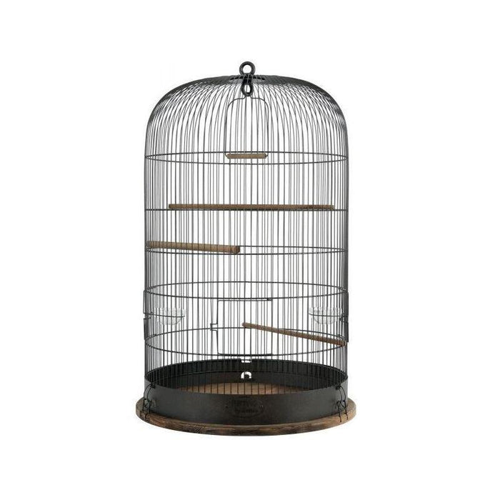 Jaula Zolux Retro Marthe, Diam. 45 Para Pájaros Col. Negro