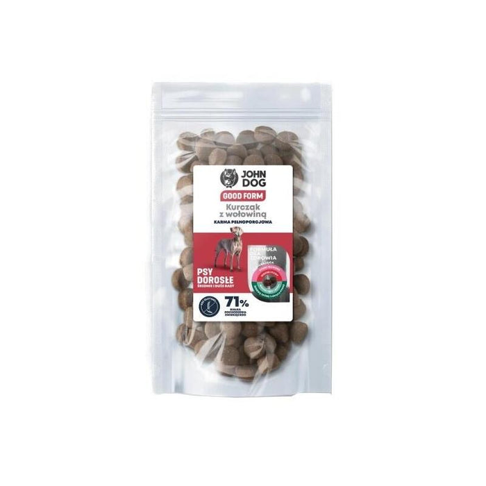 John Dog Good Form Adult Chicken With Beef - Alimento Seco Para Perros - 120 G