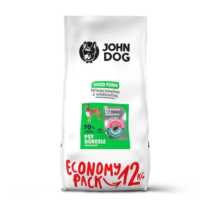John Dog Good Form Adult Pork With Beef  - Alimento Seco Para Perros - 12 Kg