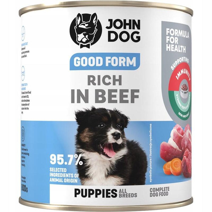John Dog Good Form Szczeniak Wolowine Karma 800g