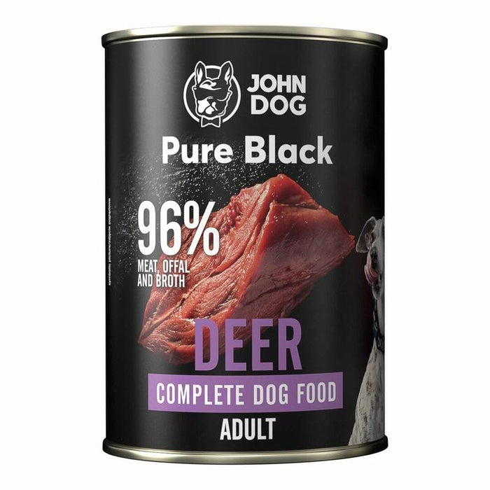 John Dog Pure Black Dorosly Jelen Karma Mokra Para Perro 400g