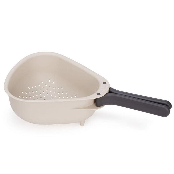 Joseph Joseph Droplet Large White Colander W. Folding Handle