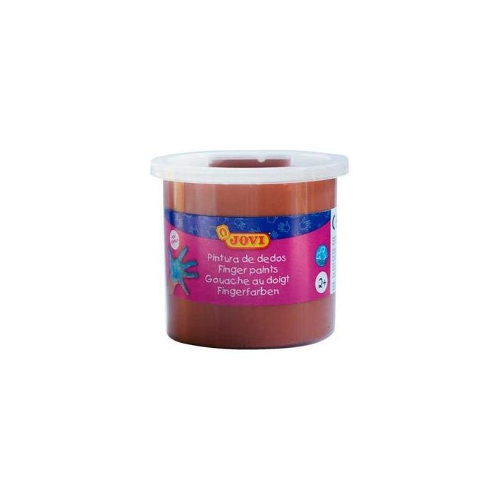 Jovi Estuche 5 Botes Pintura De Dedos 125ml Marrón