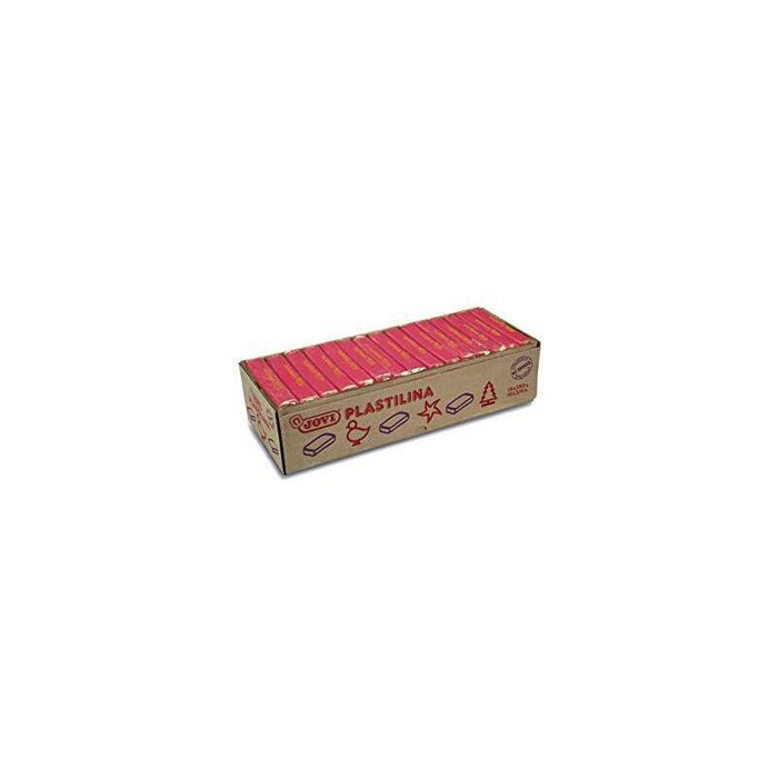 Jovi Plastilina Unicolor En Pastillas De 350gr Rojo -Caja De 15u-
