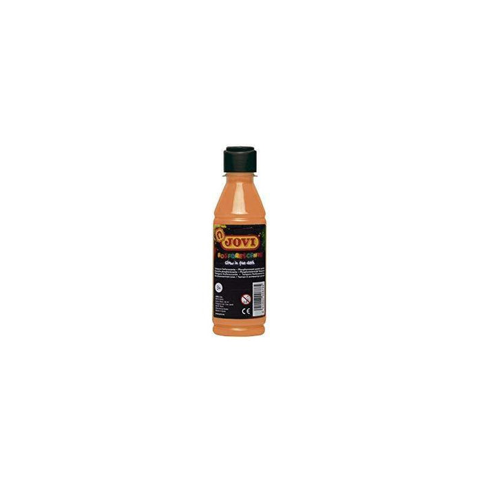 Jovi Témpera Fosforescente Botella De 250ml Naranja