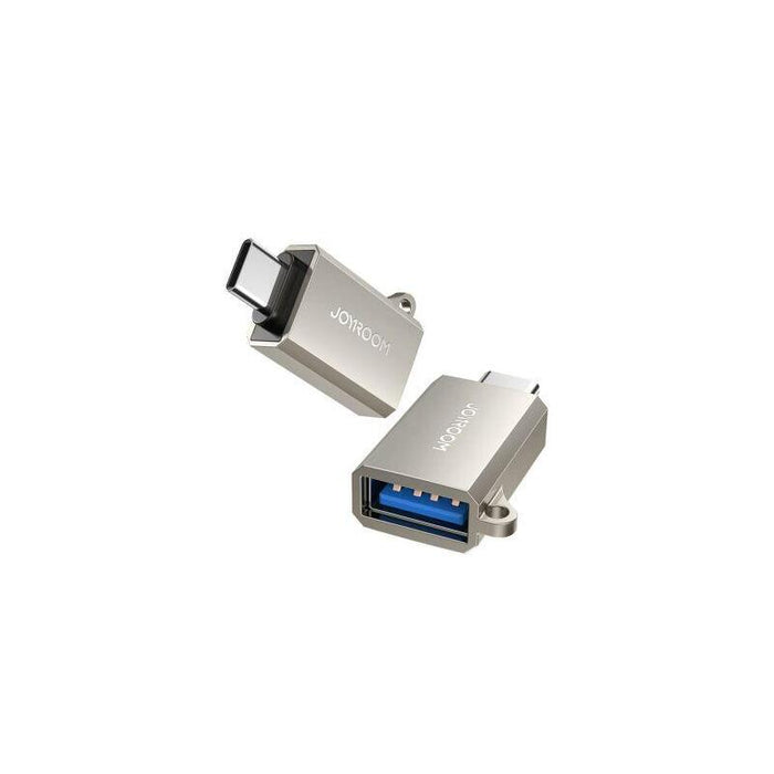 Joyroom Adapter, Male Type-C 3.2 To Female Usb With Lanyard Eyelet, Silver (S-H151)