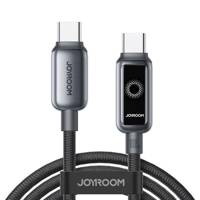 Joyroom Cable Intelligent Power-Off 100?W Usb-C A Usb-C 1,2?M, Negro
