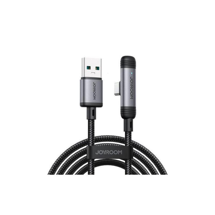 Joyroom Usb - Type-C Enjoyx Series 90 Degree Cable A56, 3a, 480mb/S, 1.2m, Black (S-A56)