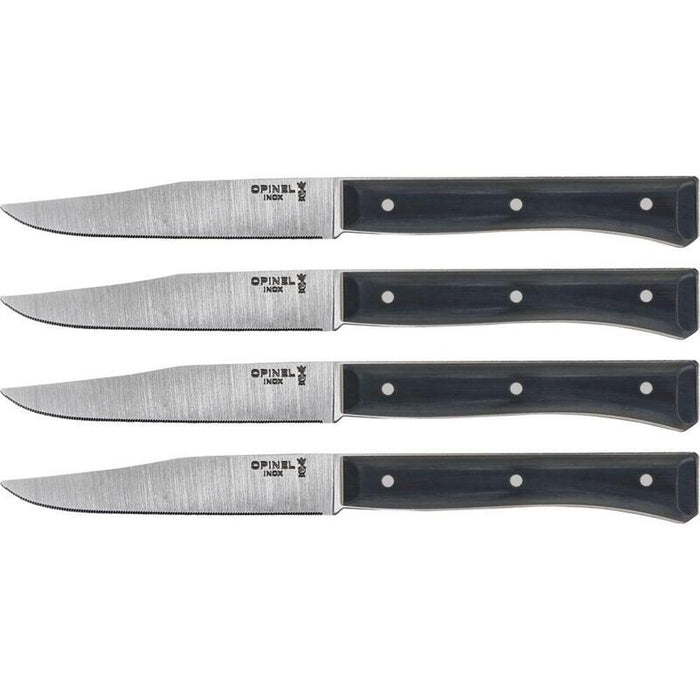 Juego De 4 Cuchillos De Mesa Opinel Faceta Pizarra