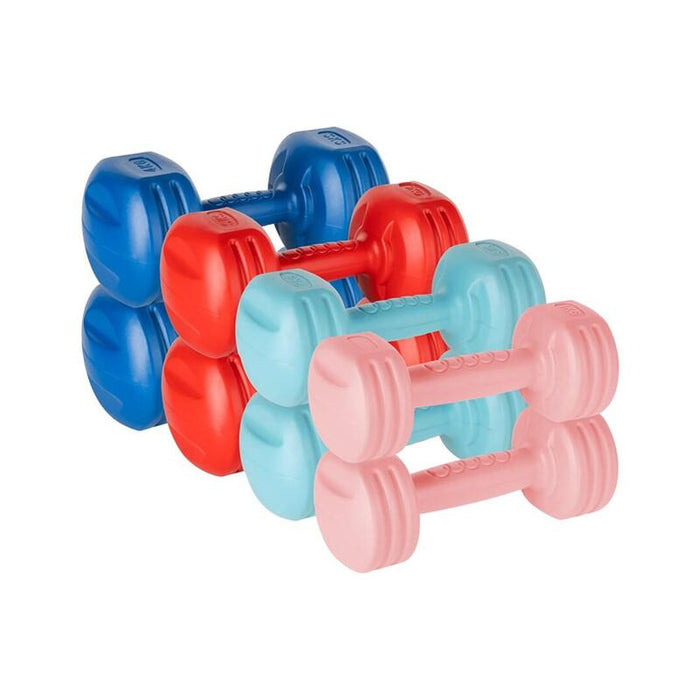Juego De Mancuernas Bituminosas Rebel Active 20 Kg (2x1 Kg + 2x2 Kg + 2x3 Kg + 2x4 Kg)