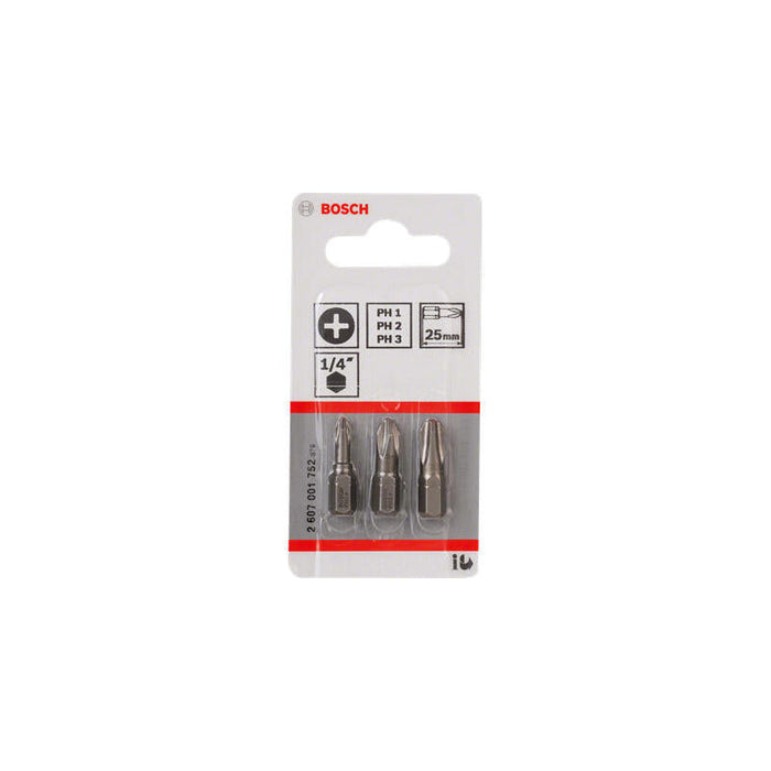 Juego De Puntas Destornillador Bosch Extra Hard, 152 Mm, T20, T25, T30 (3 Partes)