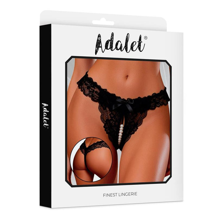 Juliette Braguita Negra Con Perlas Talla (Interno):S/M