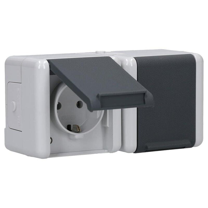 Jung 8220 W Ap Wd-Doble-Toma De Corriente Waagerecht