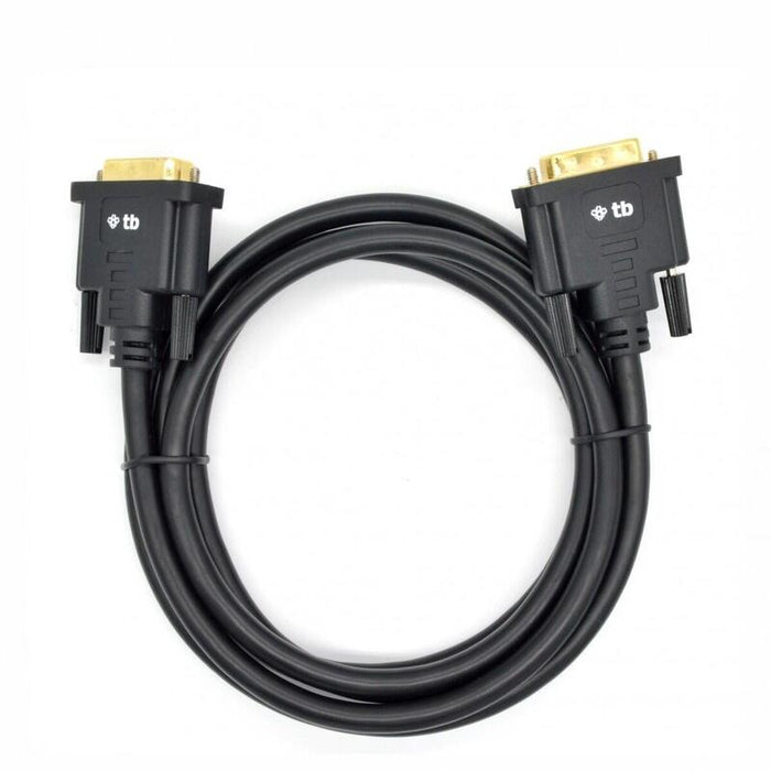 Kabel Dvi M-M 24+1 1.8 M. Czarny, Pozlacany
