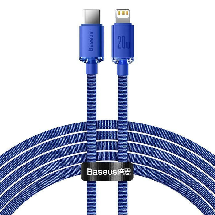 Kabel Usb-C Do Lightning Baseus Crystal Shine, 20w, Pd, 2m (Niebieski)