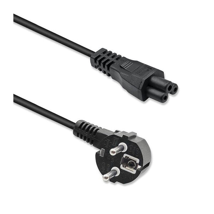 Kabel Zasilajacy Katowy Schuko Iec C5 Koniczynka 3x1.0mm2 1.5m