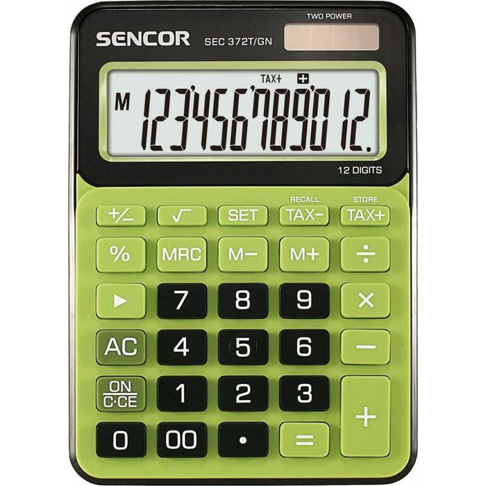 Kalkulator De Escritorio Sec 372gn, Grande 12 Cyfrowy Pantalla Lcd