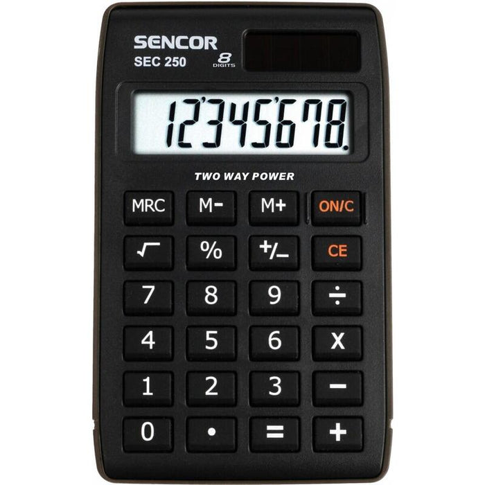 Kalkulator Kieszonkowy Sec 250, 8 Cyfr Lcd, Doble Zasilanie