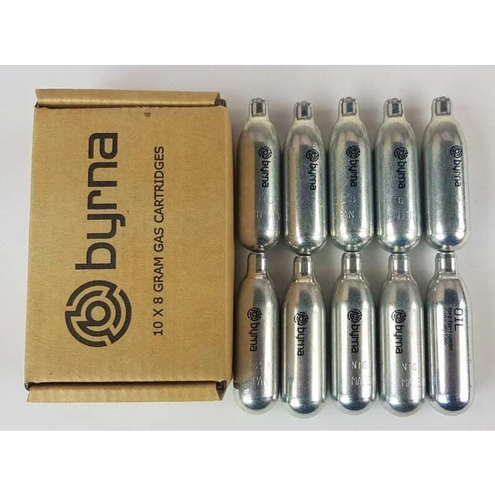 Cartucho De Co2 Byrna 8 G 10 Szt. 9 + 1 Con Aceite (Co2300)