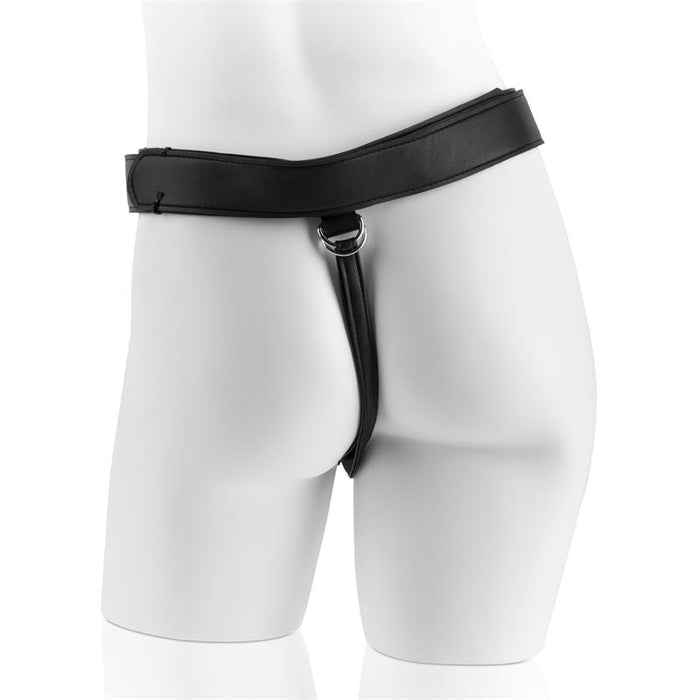 King Cock - Harness Con Pene Realístico Negro 22.9 Cm