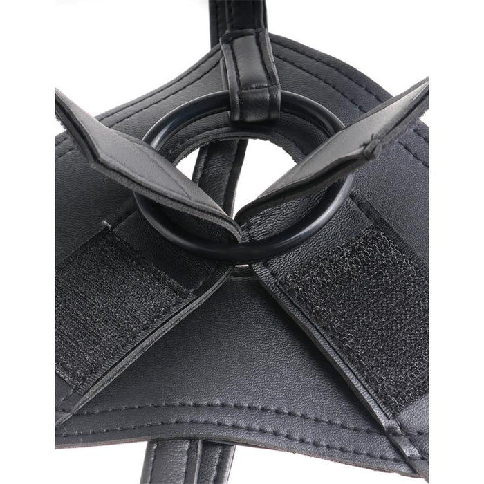 King Cock - Harness Con Pene Realístico Negro 22.9 Cm
