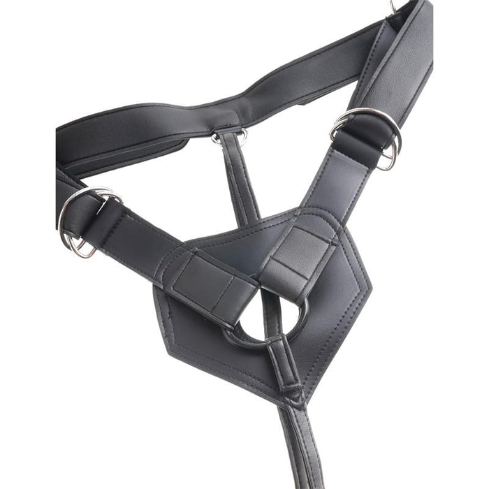 King Cock - Harness Con Pene Realístico Negro 22.9 Cm