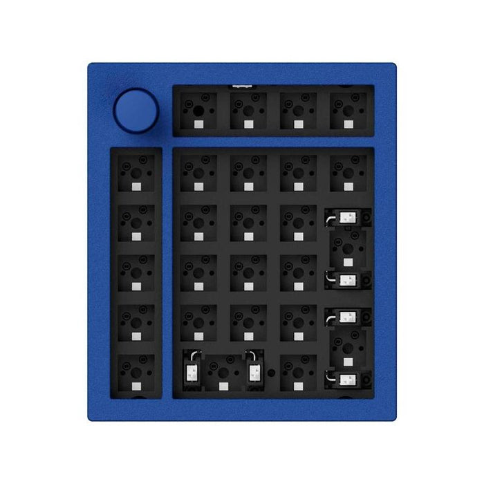 Keychron Q0+ Barebone, Teclado Numérico Azul, Hot Swap, Marco De Aluminio, Rgb, Pomo Q0l-B3
