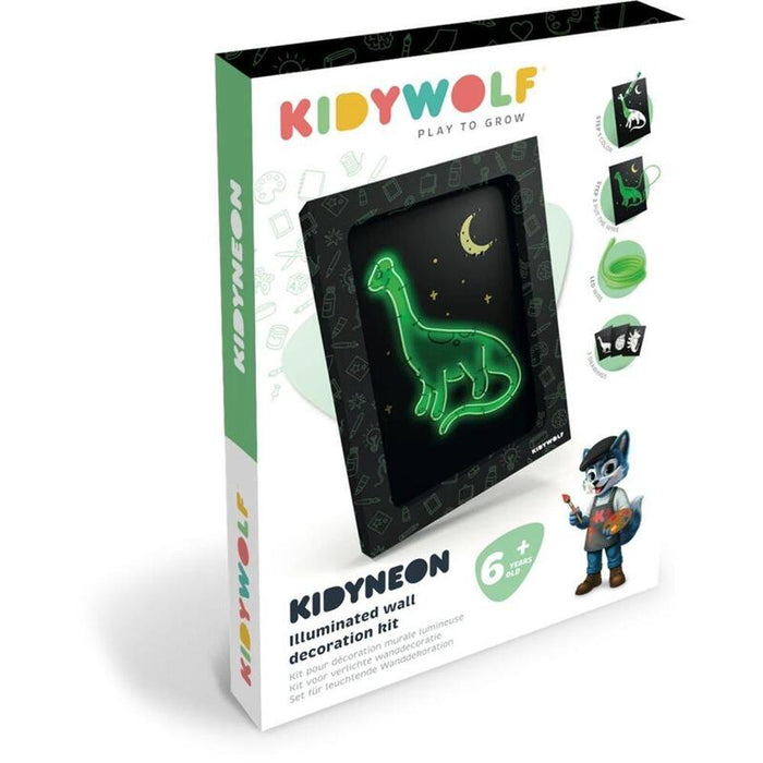 Kidywolf Illuminated Wall Decoration Set 3-Pieces Dino