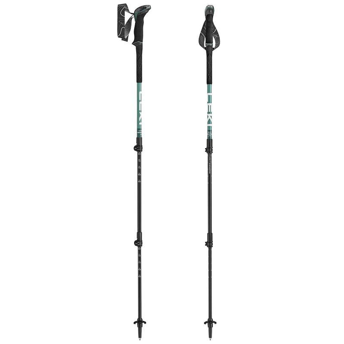 Kije Trekkingowe Leki Makalu Lite, 100-135cm Green/White