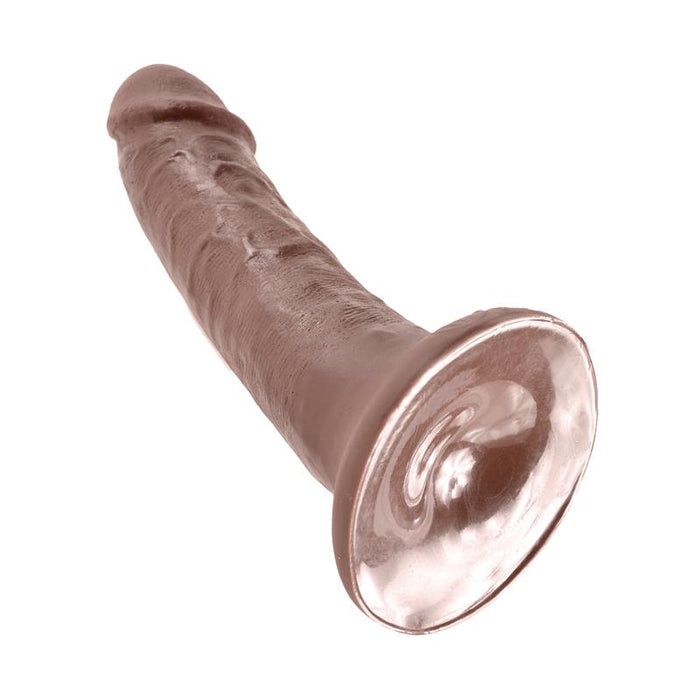 King Cock 6" Pene Marrón 15.2 Cm