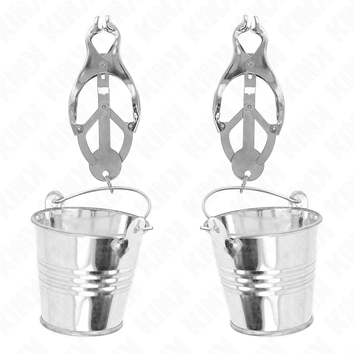 Kink - Pinzas Para Pezones Estilo Japonés Con Cubos Plateado