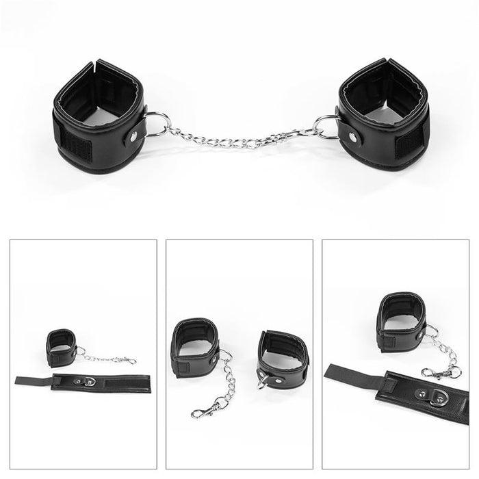 Kit Bondage Deluxe Con Vibrador Negro