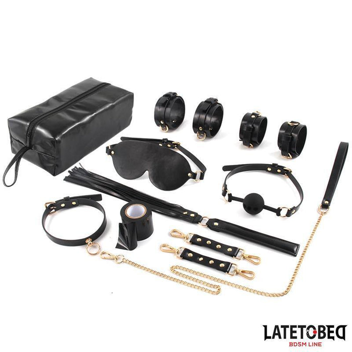Kit De Bondage  8 Pz Con Bolsa De Almacenaje