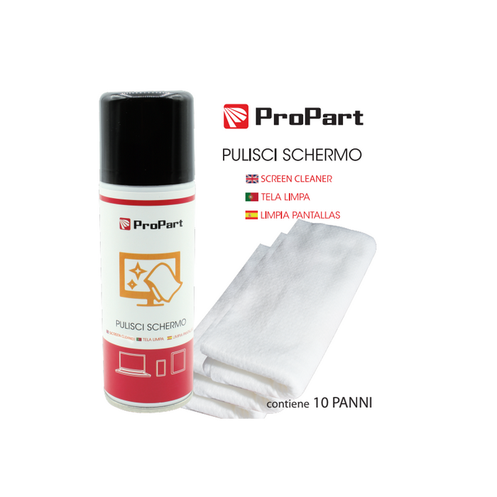 Kit De Limpieza De Monitor Con 10 Paños