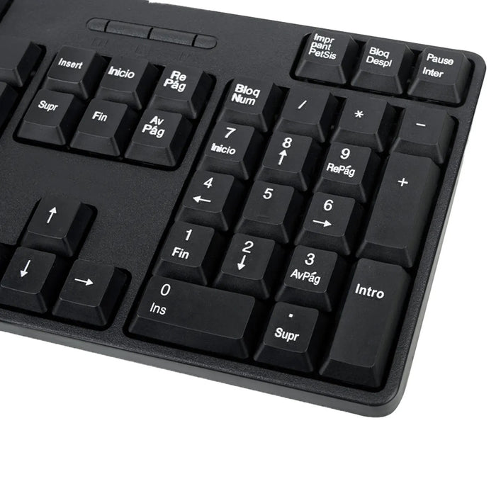 Kit Inalámbrico De Teclado Y Ratón En Negro Ngs ‎Ngs-Keyboard-0358