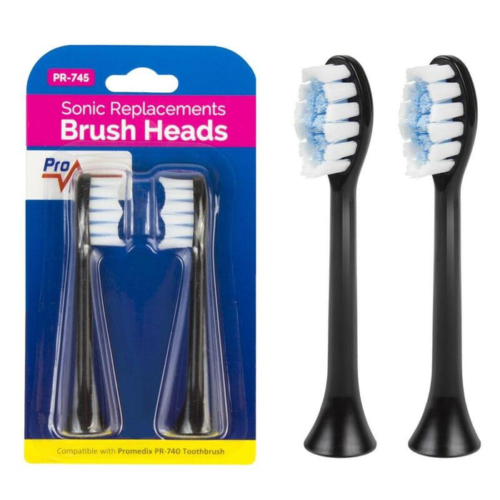 Kit Zapasowych Szczoteczek 2ud. Promedix Pr-740 B Negro