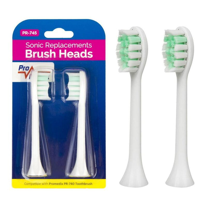 Kit Zapasowych Szczoteczek Promedix Pr-745 En 2szt Blanco