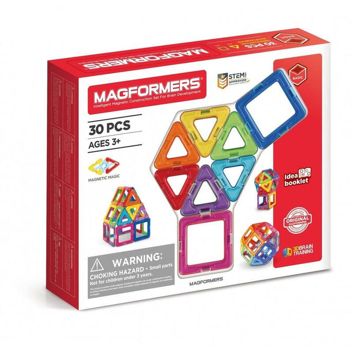 Klocki Magnetyczne Basic 30 Elementów