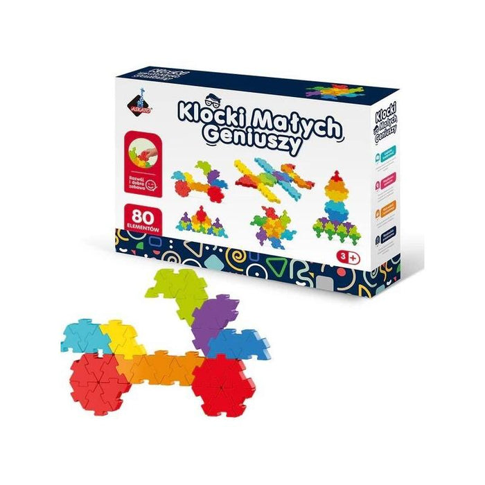 Klocki Malych Geniuszy - Puzzle 80 Elementów