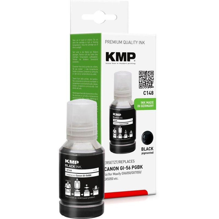 Kmp Cartucho Canon Maxify Gi56pgbk Negro 6000 Copias C148 Compatible