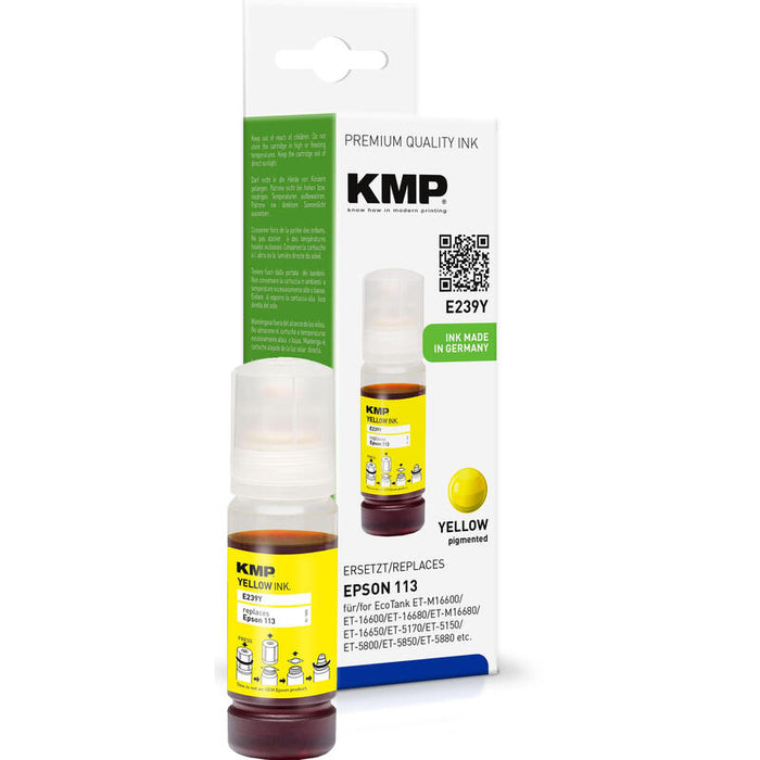 Kmp Cartucho Epson T06b4 Amarillo 6000 Copias E239y Remanufactured