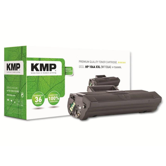 Kmp Toner Hp Hp106a Xl W1106a Negro H-T260xl Remanufactured