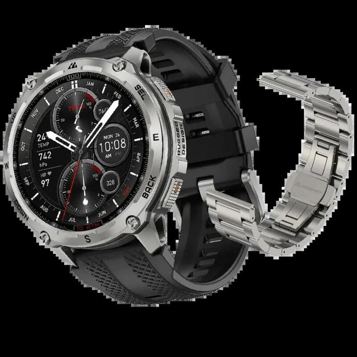 Kospet Tank T4 Special Edition Smartwatch 1,43" Amoled 15 Días Gps 10 Atm Silver - Desprecintado