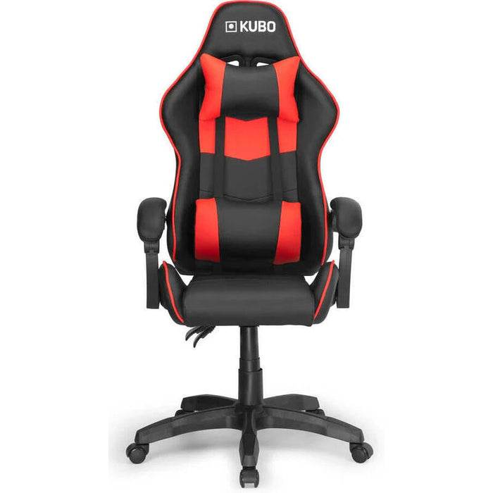 Kubo Silla Gaming Con Reposabrazos, Escritorio, Nailon, Altura Ajustable, 360º,  Color Rojo.