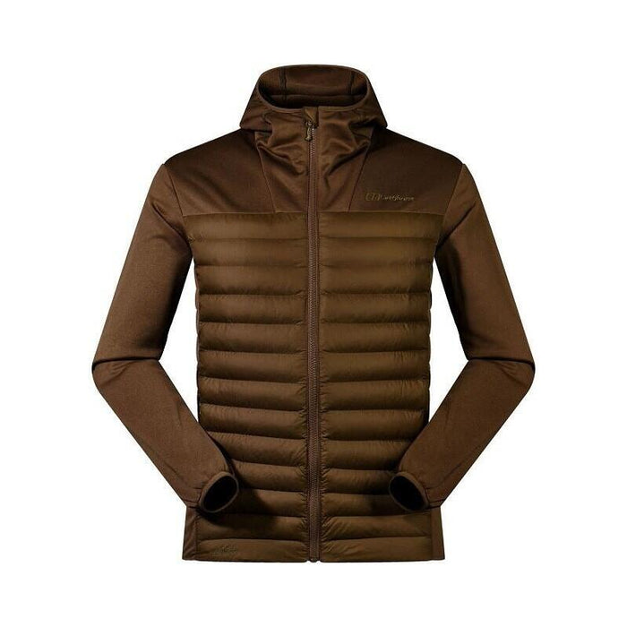 Chaqueta Híbrida Para Hombre Berghaus Vaskye Hooded Hybrid Jacket Talla M Marrón + Riñonera Deuter Pulse Pro 5 Grafito