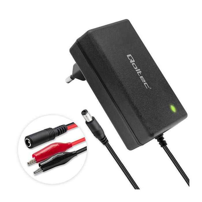 Ladowarka Do Akumulatora Agm Gel Prostownik 12v 2a 24w 5.5x2.1 Kabel 1.8m